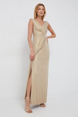Ralph Lauren - złota sukienka na wesele