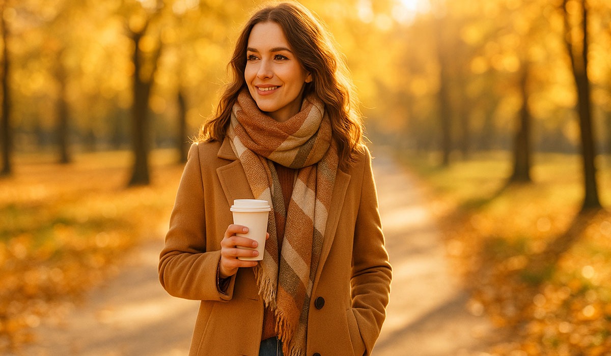 Ciepłe swetry, sweterki na paznokciach, pumpkin latte czyli gorące trendy, które sygnalizują jesień