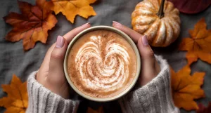 Pumpkin latte najlepiej smakuje jesienią