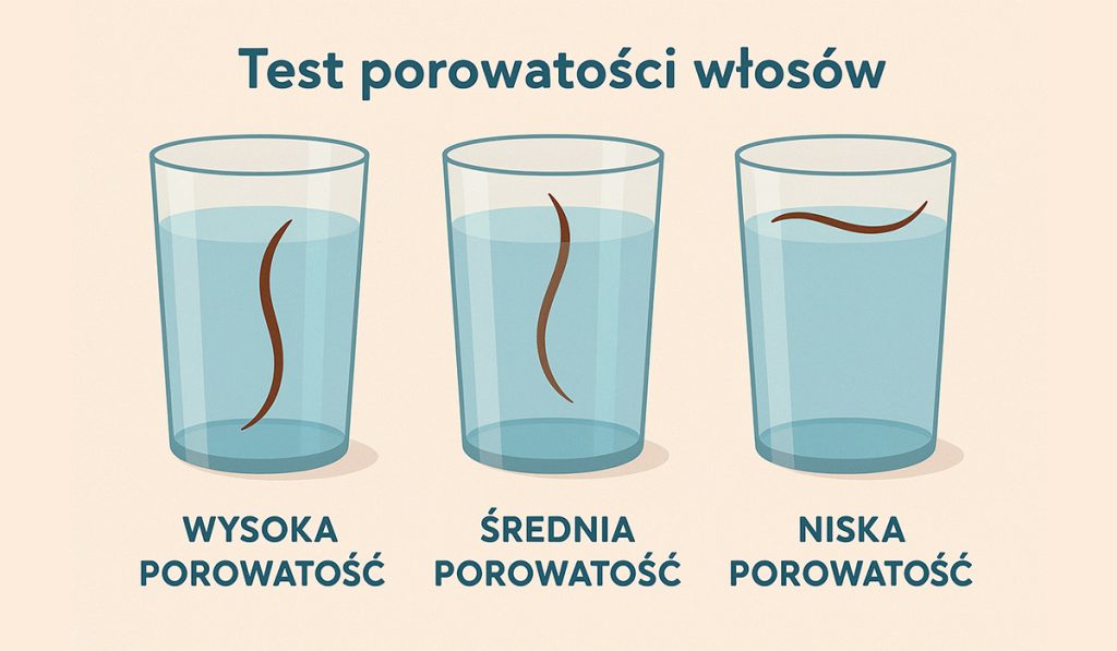 Porowatość włosów bardzo prosto ocenisz za pomocą testu szklankowego z wodą Porowatość włosów bardzo prosto ocenisz za pomocą testu szklankowego z wodą